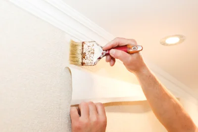 Pose de papier peint à Jouarre — revêtements muraux et toiles de verre